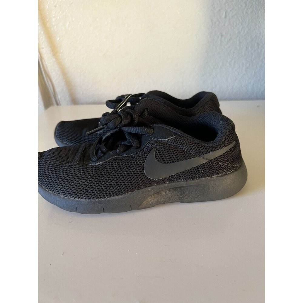 Nike All Black Kids Running Shoes Size 13c